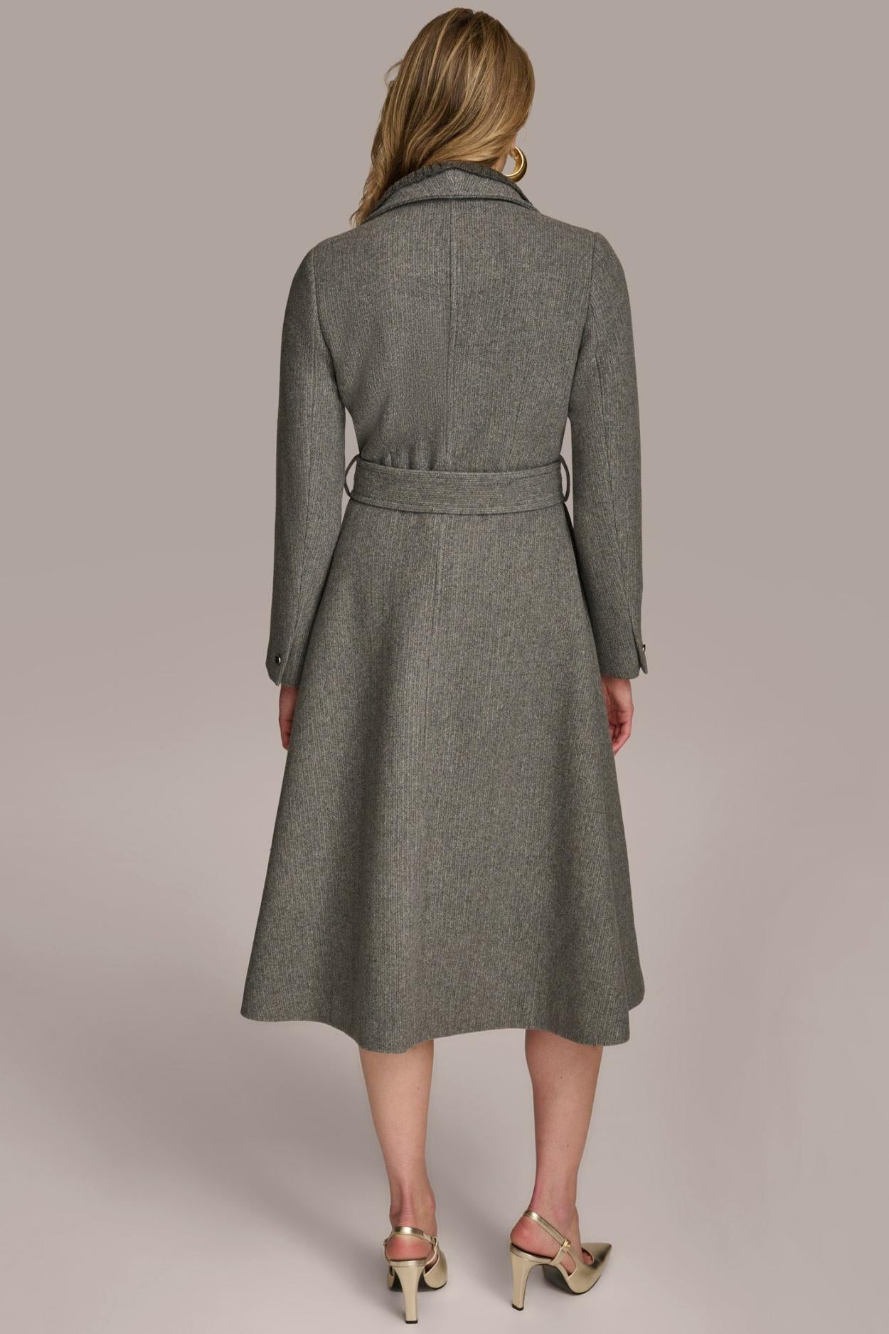 Donna Karan Coats And Jackets | Women WOOL COAT Steel