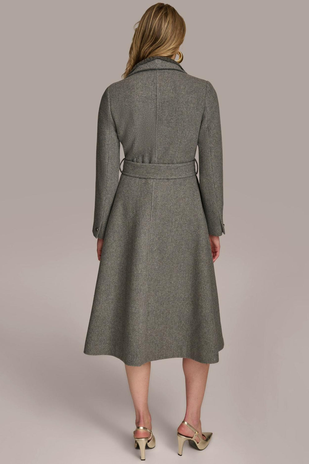 Donna Karan Coats And Jackets | Women WOOL COAT Steel