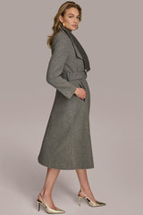 Donna Karan Coats And Jackets | Women WOOL COAT Steel