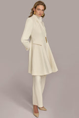 Donna Karan Coats And Jackets | Women WOOL DRESS COAT Ivory