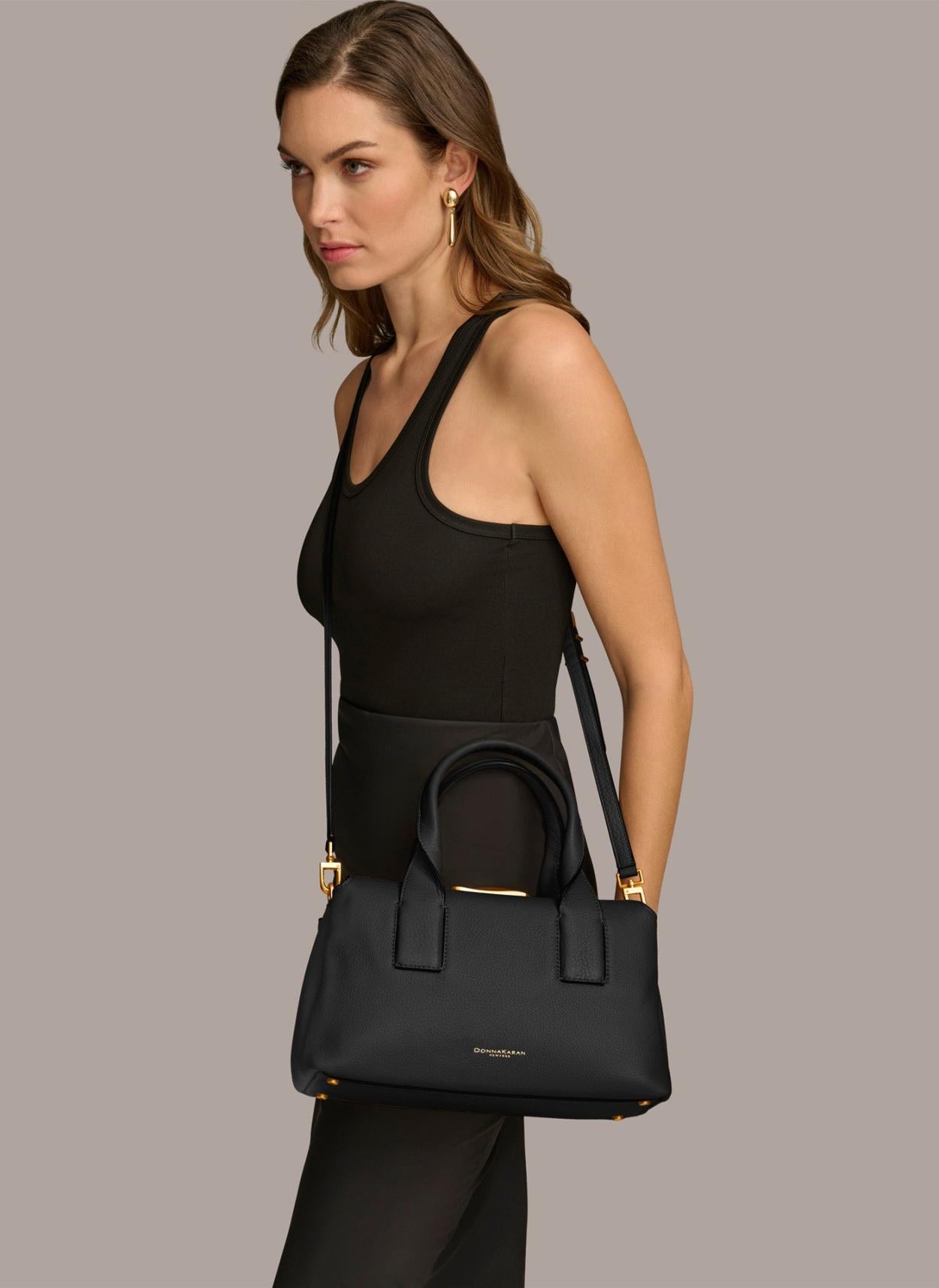 Donna Karan Crossbody Bags And Satchels | Women AMAGANSETT SATCHEL BAG Black