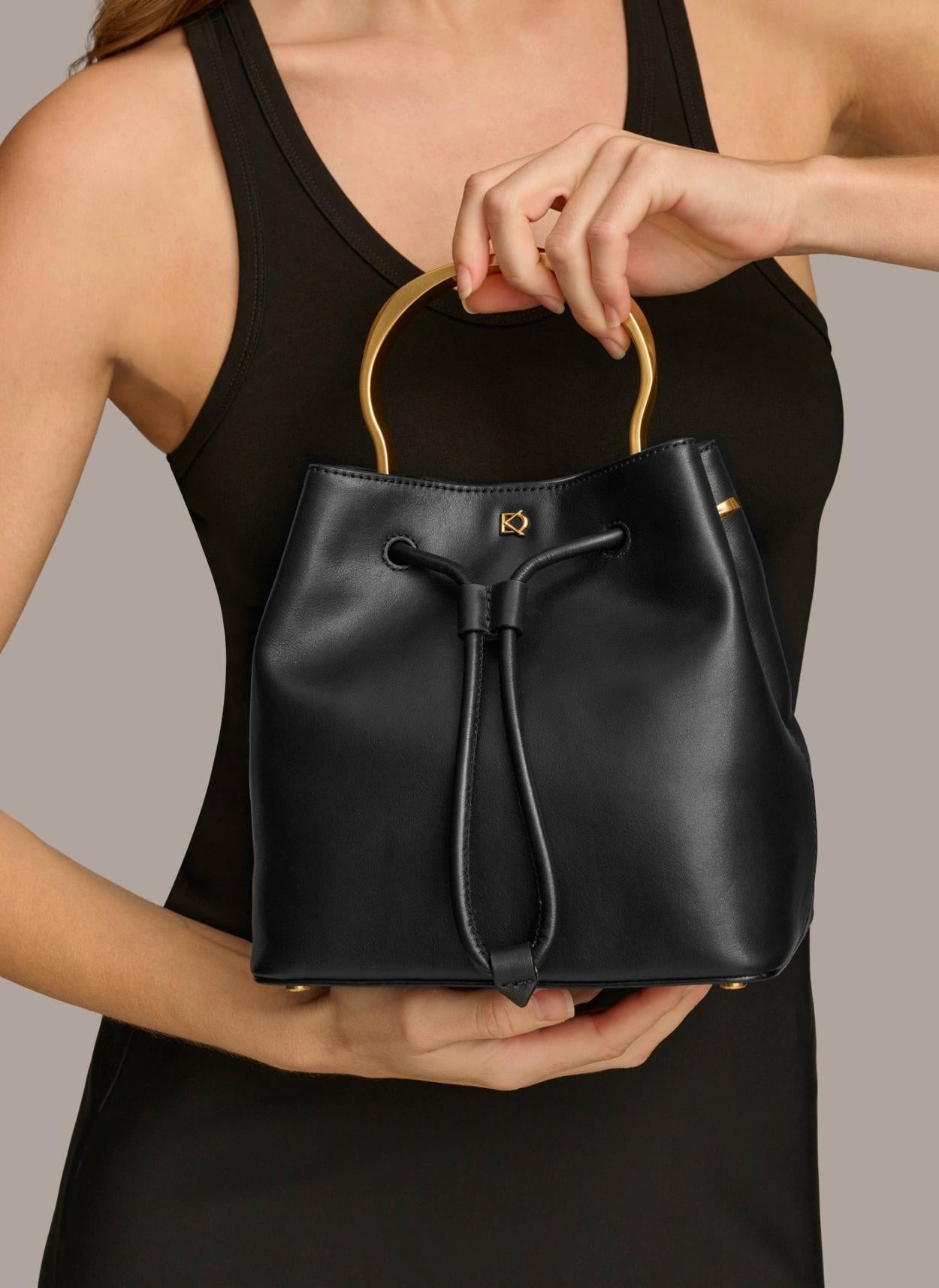 Donna Karan Crossbody Bags And Satchels | Women LAWRENCE BUCKET BAG Black