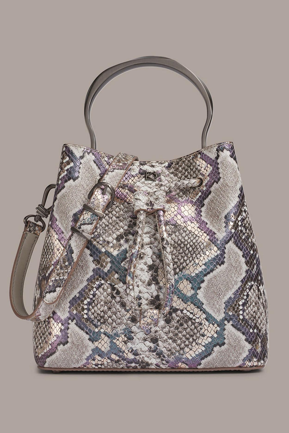 Donna Karan Crossbody Bags And Satchels | Women LAWRENCE BUCKET BAG Multi Python