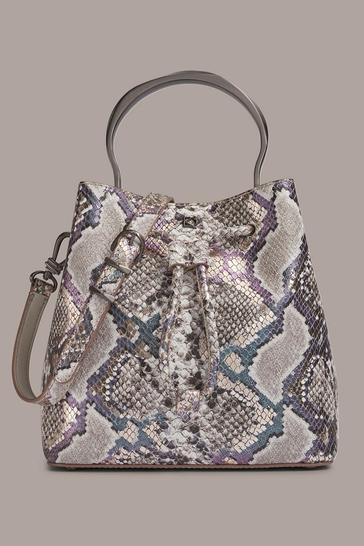 Donna Karan Crossbody Bags And Satchels | Women LAWRENCE BUCKET BAG Multi Python