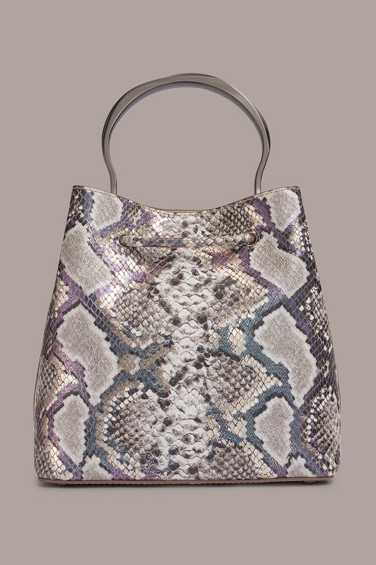 Donna Karan Crossbody Bags And Satchels | Women LAWRENCE BUCKET BAG Multi Python