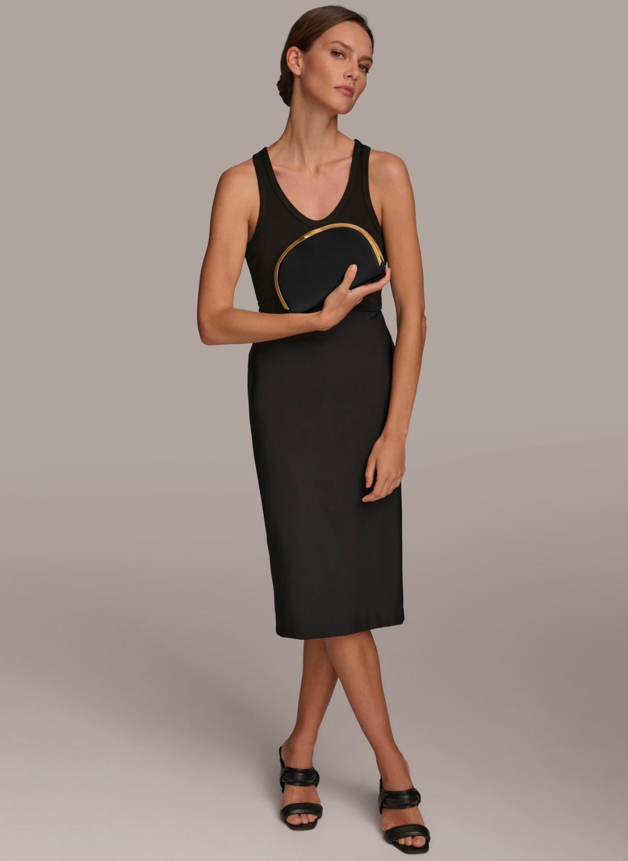 Donna Karan Crossbody Bags And Satchels | Women LAWRENCE CLUTCH Black