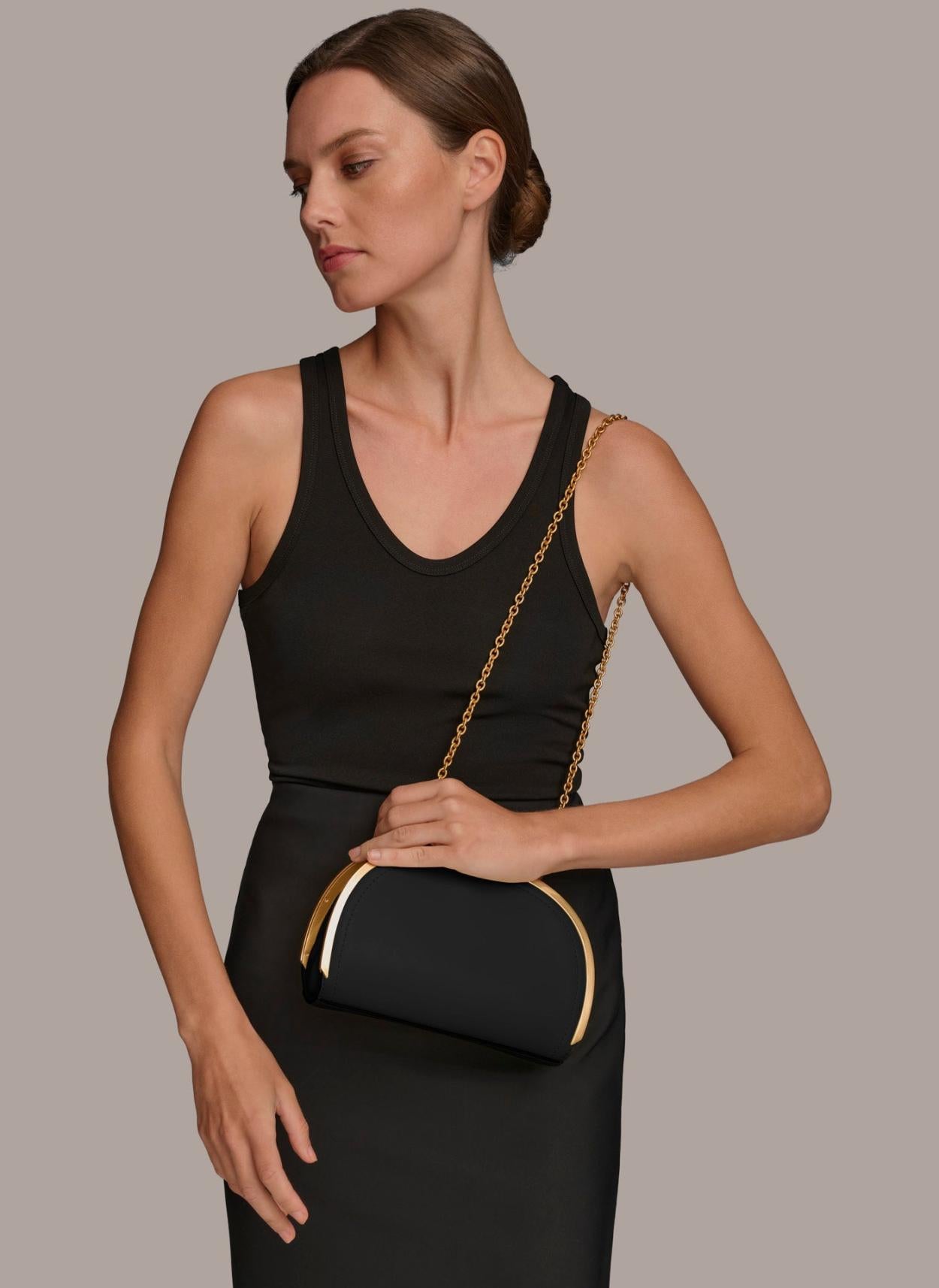 Donna Karan Crossbody Bags And Satchels | Women LAWRENCE CLUTCH Black