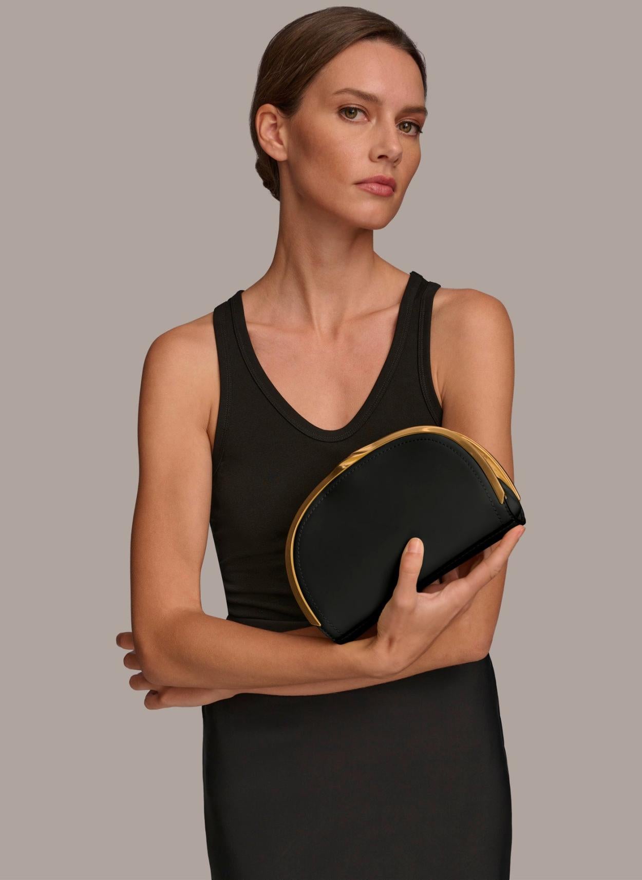 Donna Karan Crossbody Bags And Satchels | Women LAWRENCE CLUTCH Black