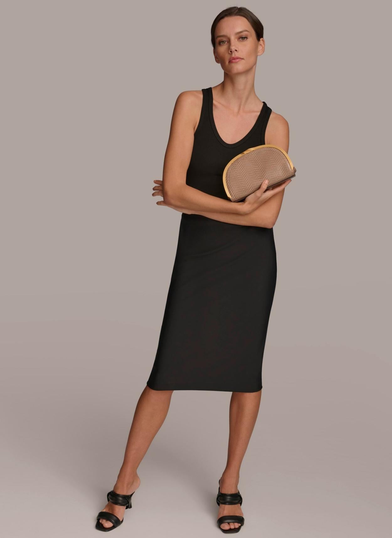 Donna Karan Crossbody Bags And Satchels | Women LAWRENCE CLUTCH Fawn