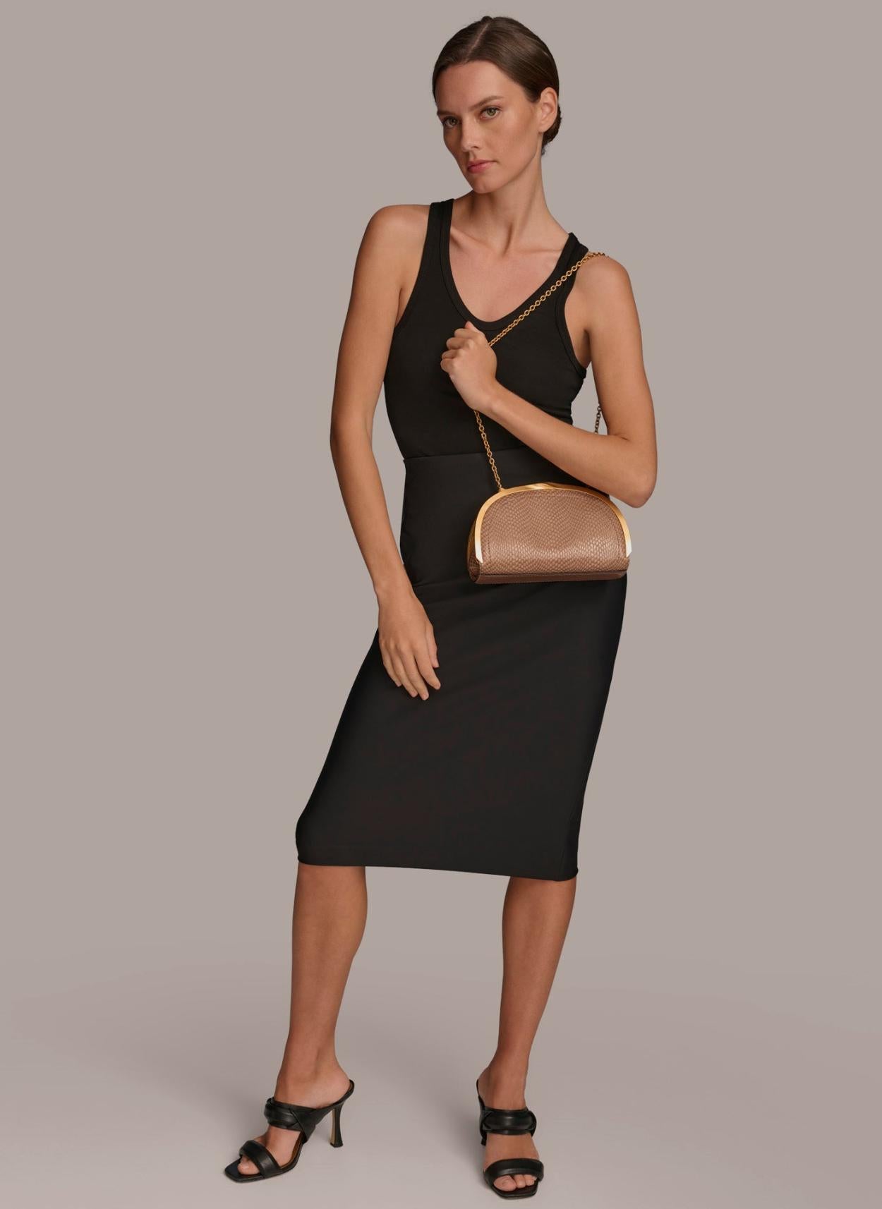 Donna Karan Crossbody Bags And Satchels | Women LAWRENCE CLUTCH Fawn