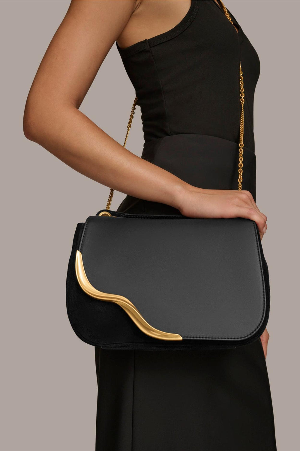 Donna Karan Crossbody Bags And Satchels | Women MALVERNE CROSSBODY BAG Black