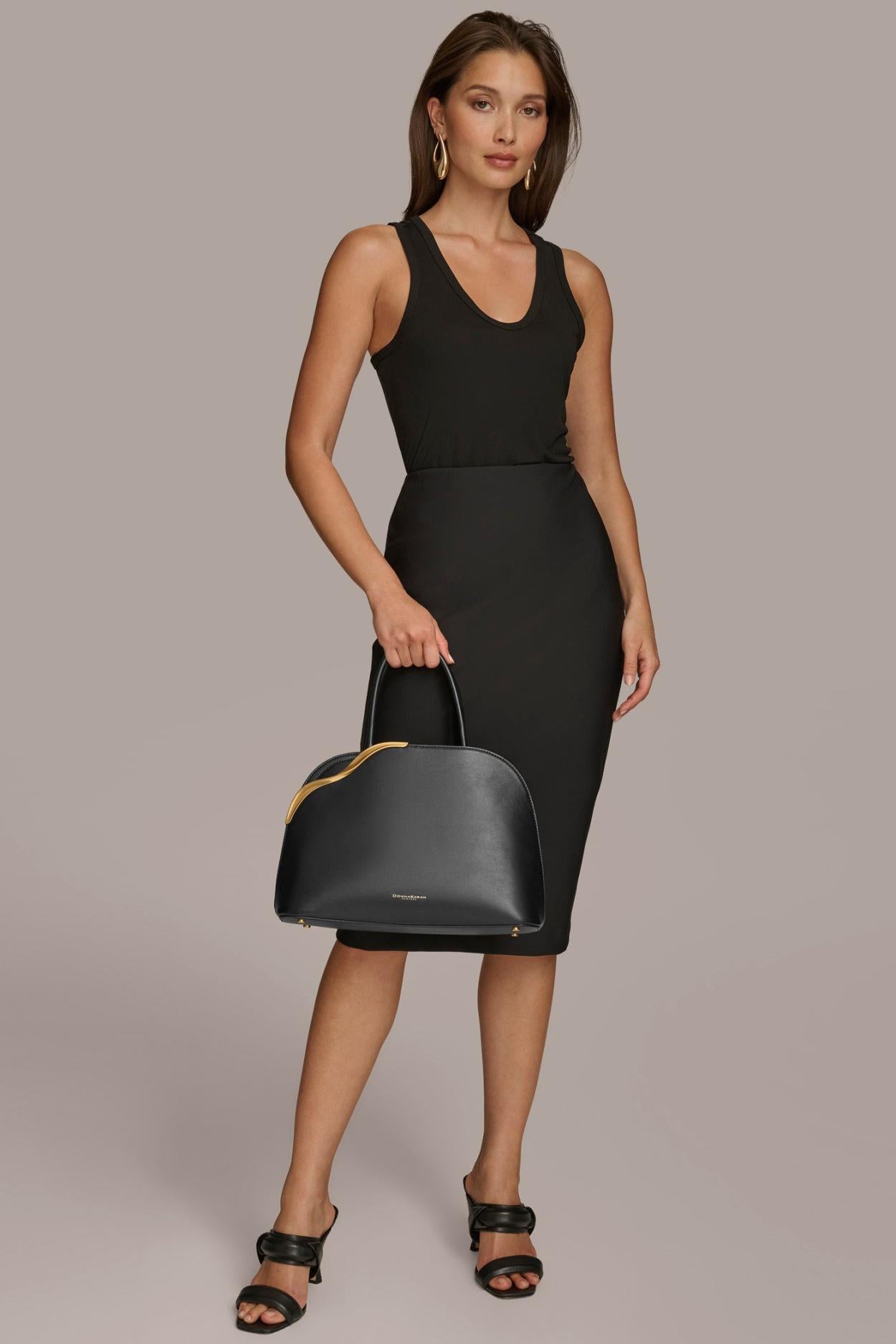 Donna Karan Crossbody Bags And Satchels | Women MALVERNE SATCHEL Black