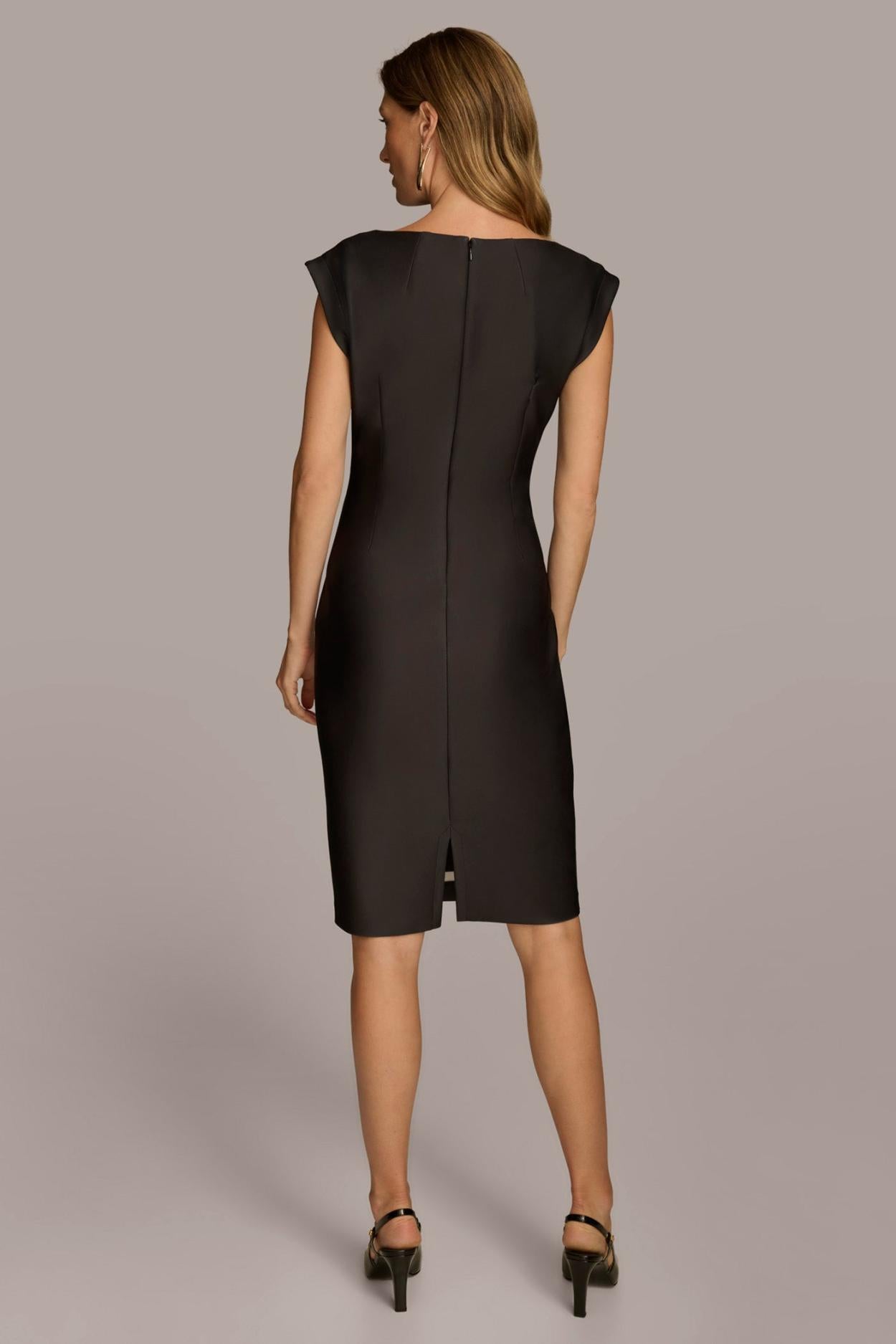 Donna Karan Dresses And Jumpsuits | Women ABSTRACT SHEATH MIDI DRESS Black