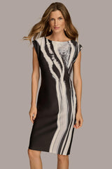Donna Karan Dresses And Jumpsuits | Women ABSTRACT SHEATH MIDI DRESS Black