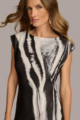 Donna Karan Dresses And Jumpsuits | Women ABSTRACT SHEATH MIDI DRESS Black