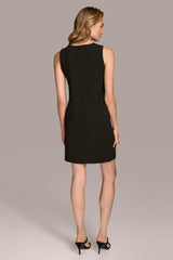 Donna Karan Dresses And Jumpsuits | Women ALINE DRESS WITH KEYHOLE Black