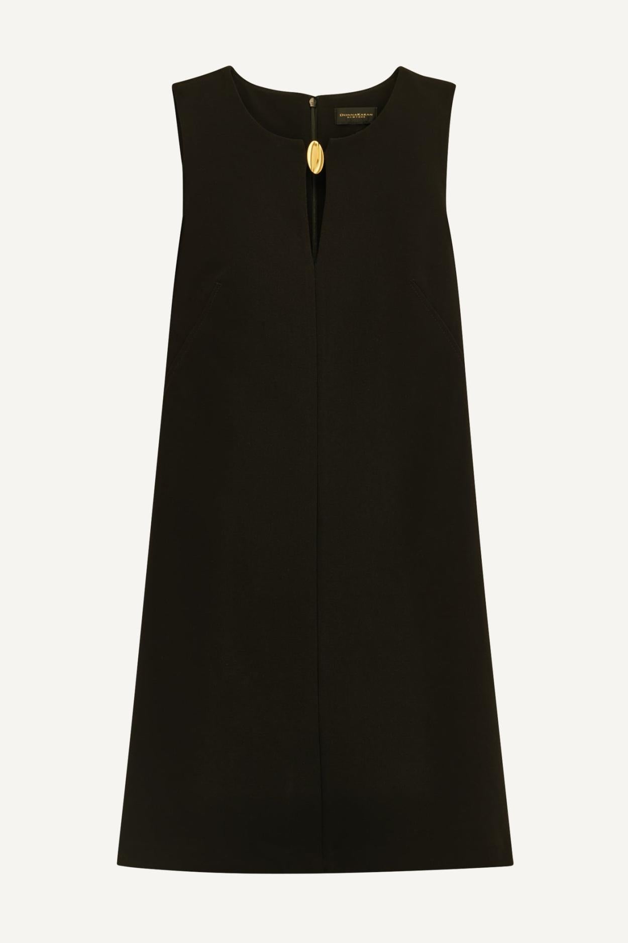 Donna Karan Dresses And Jumpsuits | Women ALINE DRESS WITH KEYHOLE Black