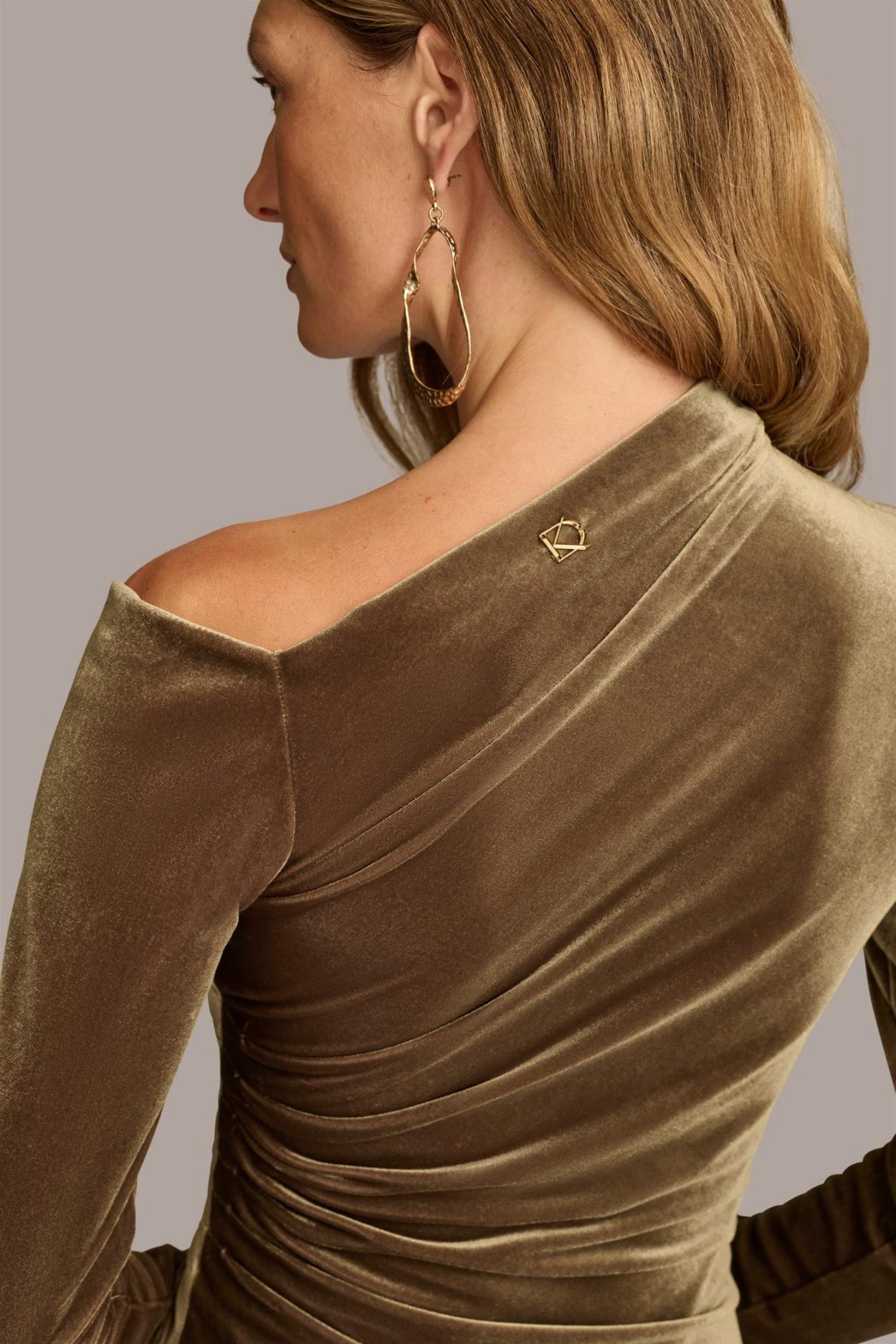 Donna Karan Dresses And Jumpsuits | Women ASYMMETRICAL NECKLINE DRESS Beech