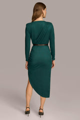 Donna Karan Dresses And Jumpsuits | Women ASYMMETRICAL SKIRT SHEATH DRESS Spruce
