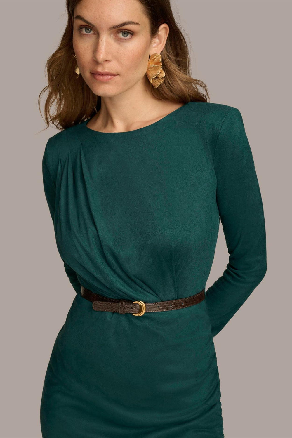 Donna Karan Dresses And Jumpsuits | Women ASYMMETRICAL SKIRT SHEATH DRESS Spruce