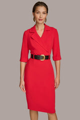 Donna Karan Dresses And Jumpsuits | Women BELTED SHEATH DRESS Red