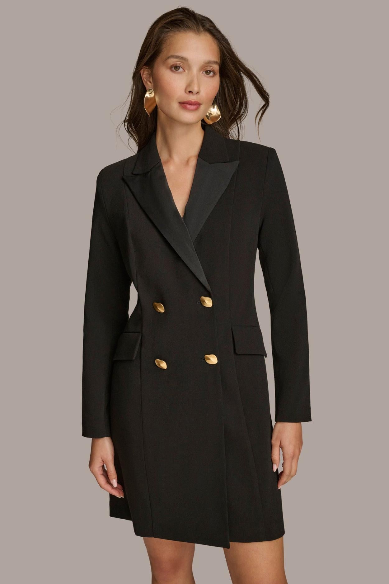 Donna Karan Dresses And Jumpsuits | Women COAT DRESS Black