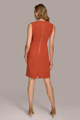 Donna Karan Dresses And Jumpsuits | Women CREPE SHEATH DRESS Burnt Orange