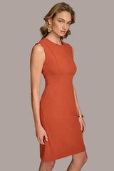 Donna Karan Dresses And Jumpsuits | Women CREPE SHEATH DRESS Burnt Orange