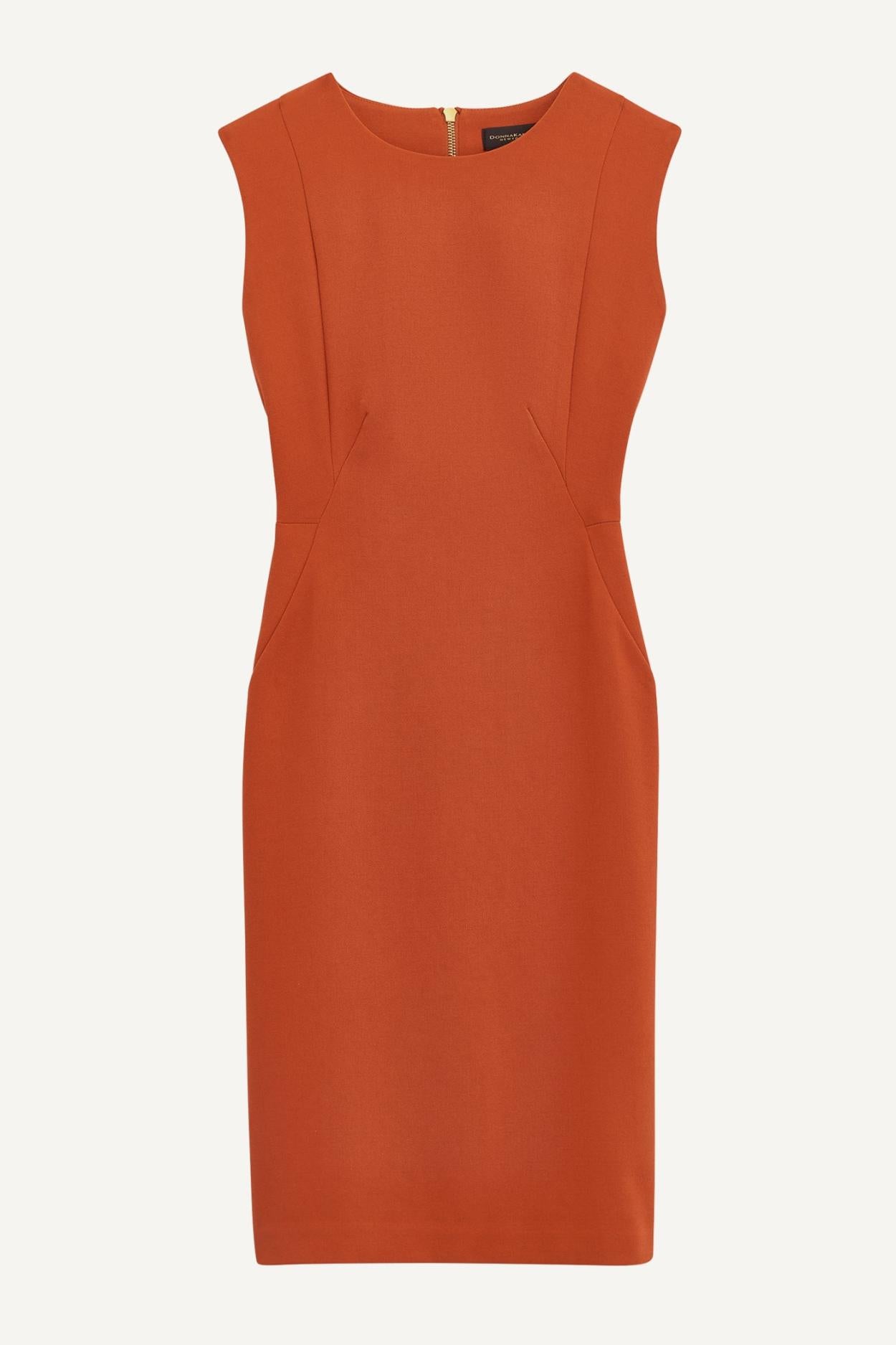 Donna Karan Dresses And Jumpsuits | Women CREPE SHEATH DRESS Burnt Orange