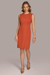 Donna Karan Dresses And Jumpsuits | Women CREPE SHEATH DRESS Burnt Orange