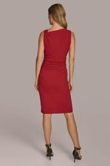 Donna Karan Dresses And Jumpsuits | Women DRESS WITH SHOULDER HARDWARE Metropolitan Red