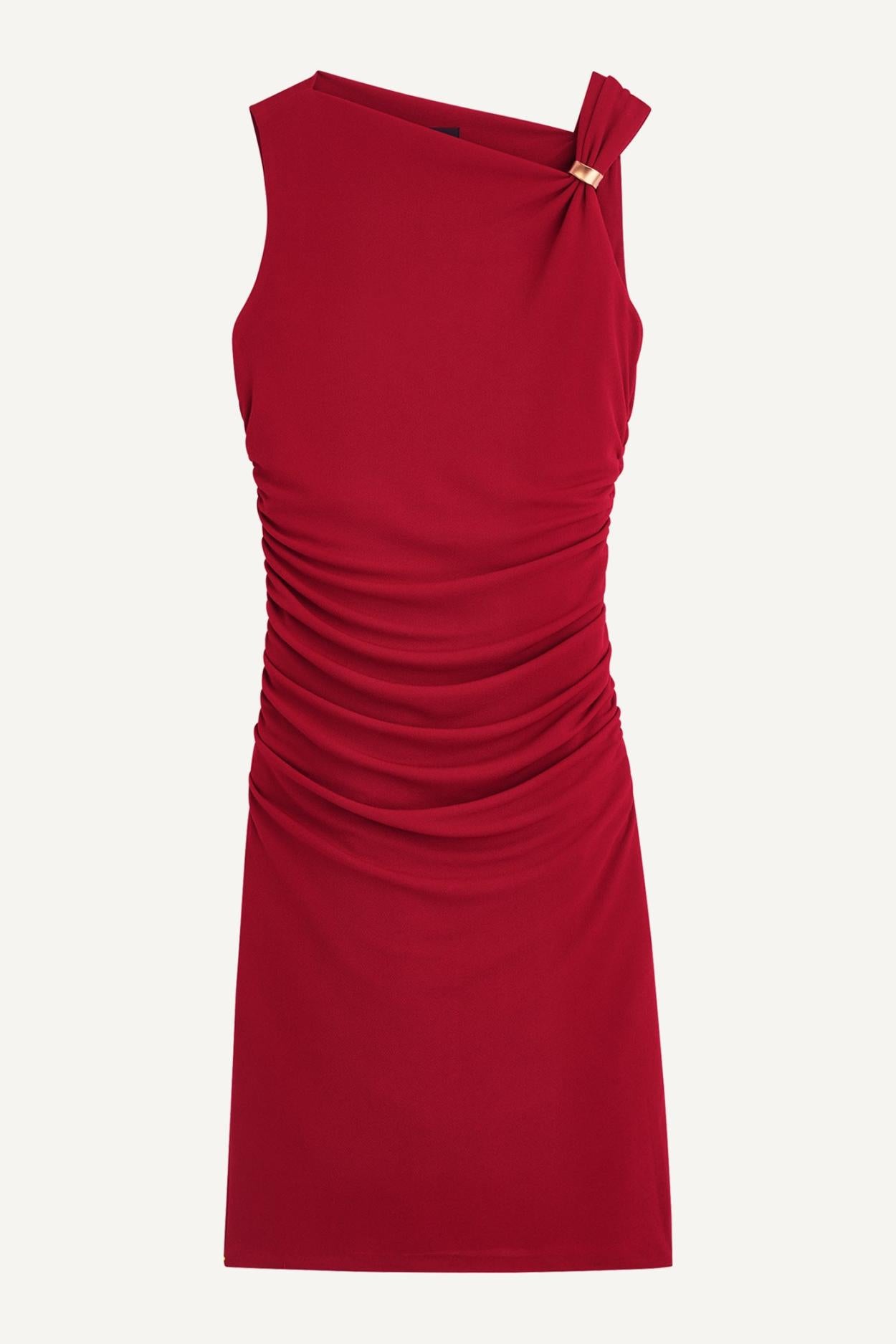 Donna Karan Dresses And Jumpsuits | Women DRESS WITH SHOULDER HARDWARE Metropolitan Red