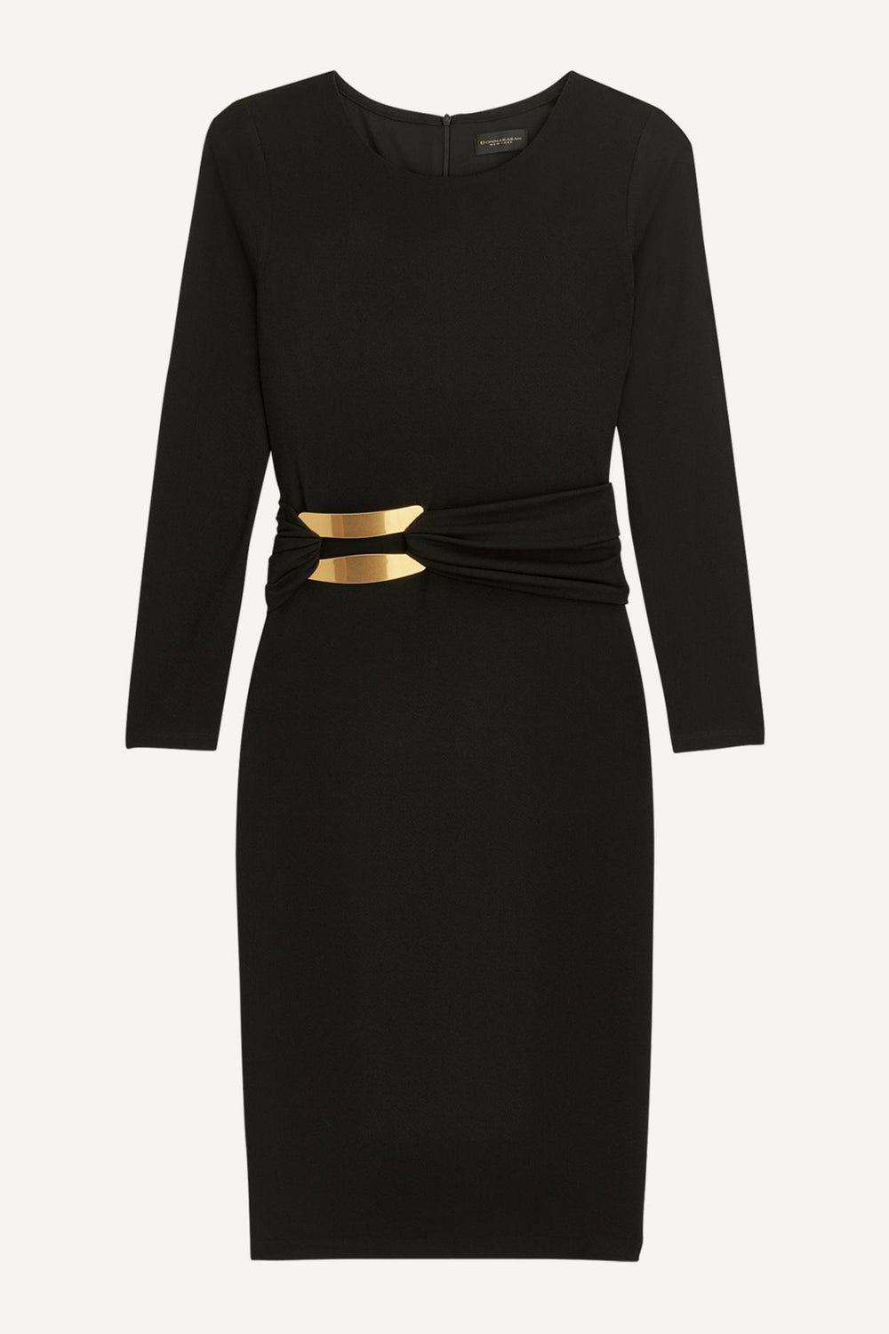 Donna Karan Dresses And Jumpsuits | Women FITTED MIDI DRESS WITH BRUSHED HARDWARE DETAIL Black