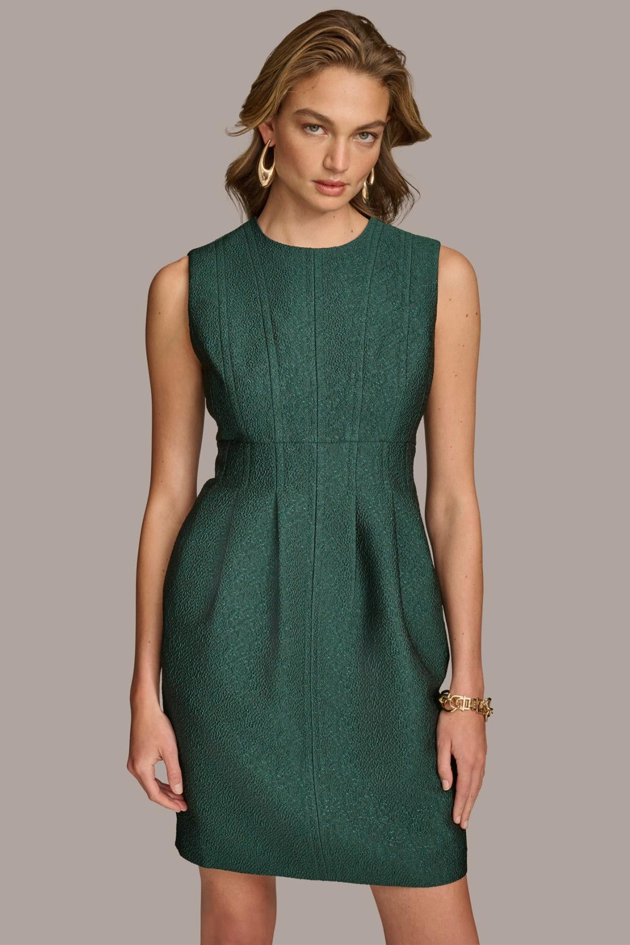 Donna Karan Dresses And Jumpsuits | Women JACQUARD SHEATH DRESS Spruce