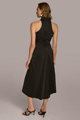 Donna Karan Dresses And Jumpsuits | Women MOCK NECK A LINE MIDI DRESS Black