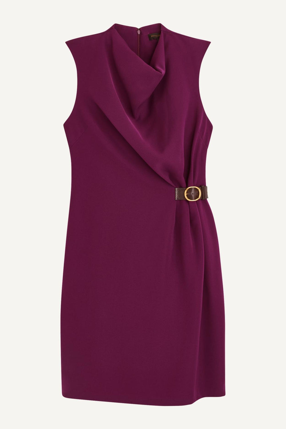 Donna Karan Dresses And Jumpsuits | Women MOCK NECK DRESS WITH SIDE BELT Elderberry