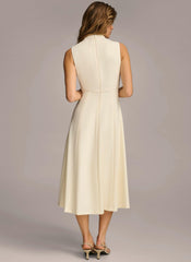 Donna Karan Dresses And Jumpsuits | Women MOCK NECK MIDI Cream