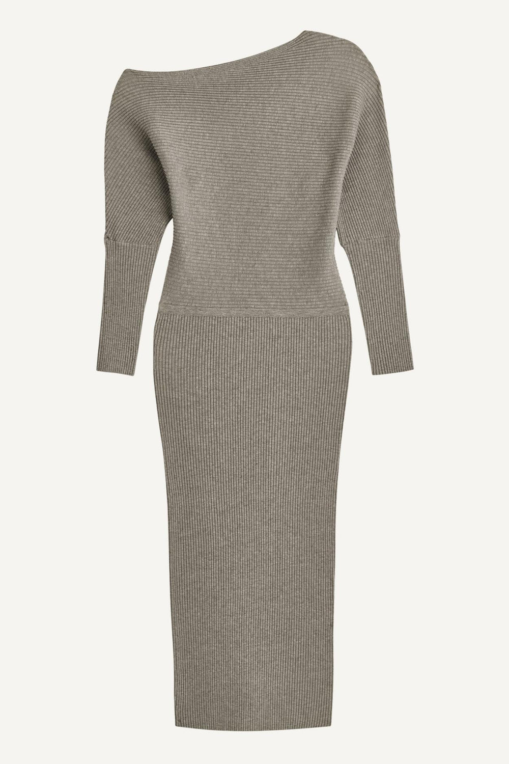 Donna Karan Dresses And Jumpsuits | Women ONE SHOULDER SWEATER MIDI DRESS Steel Heather