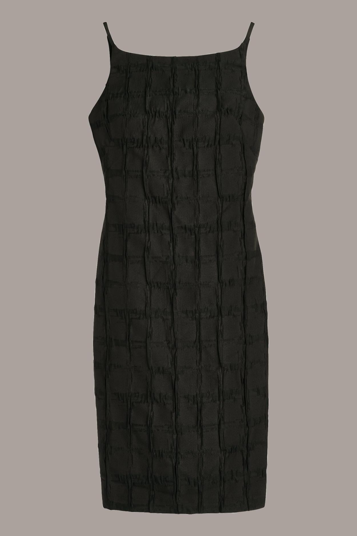 Donna Karan Dresses And Jumpsuits | Women PLAID JACQUARD MIDI SHEATH DRESS Black