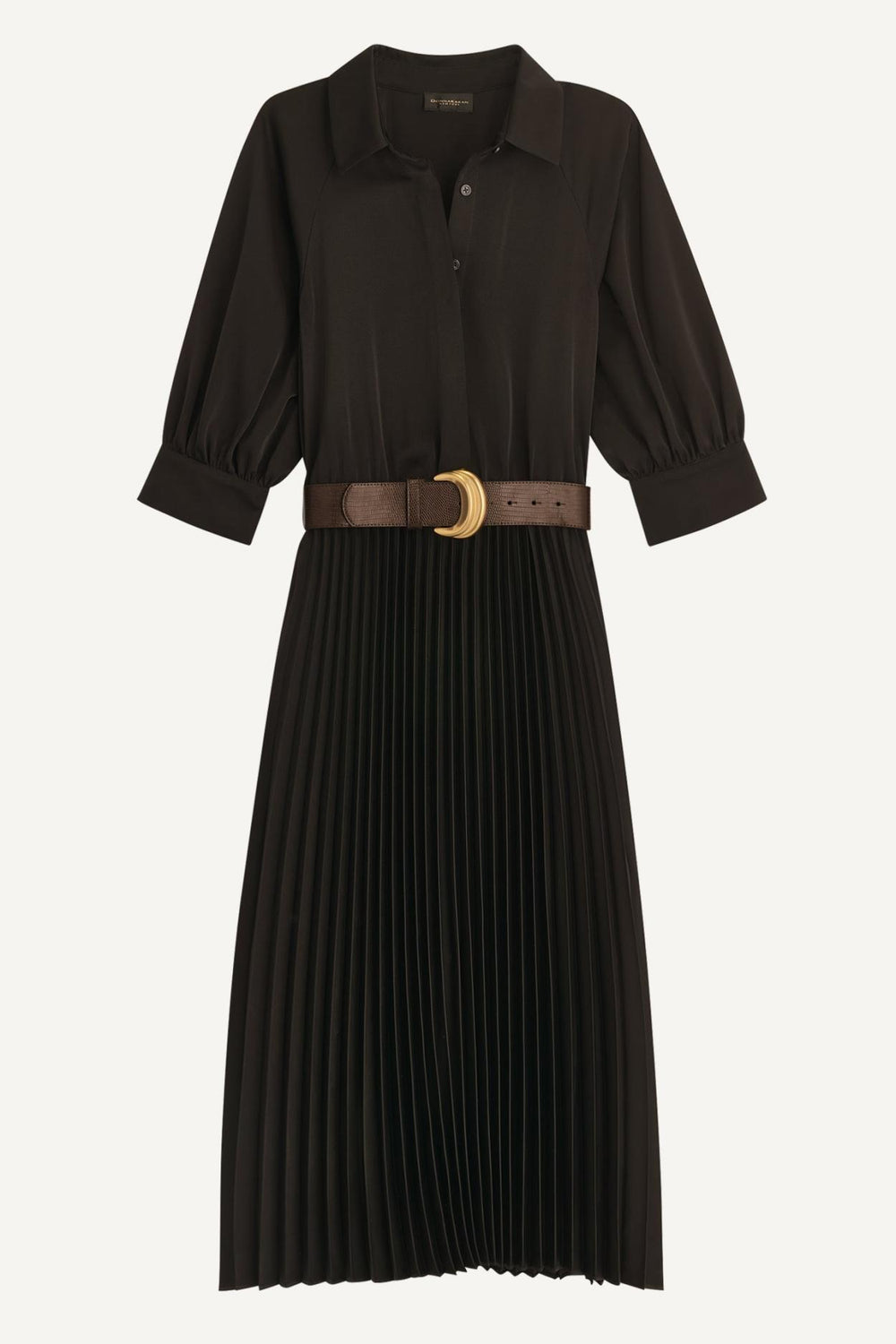 Donna Karan Dresses And Jumpsuits | Women PLEATED SHIRT DRESS Black