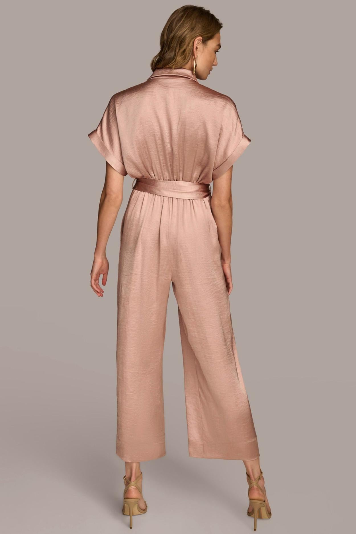 Donna Karan Dresses And Jumpsuits | Women SATIN JUMPSUIT Rose