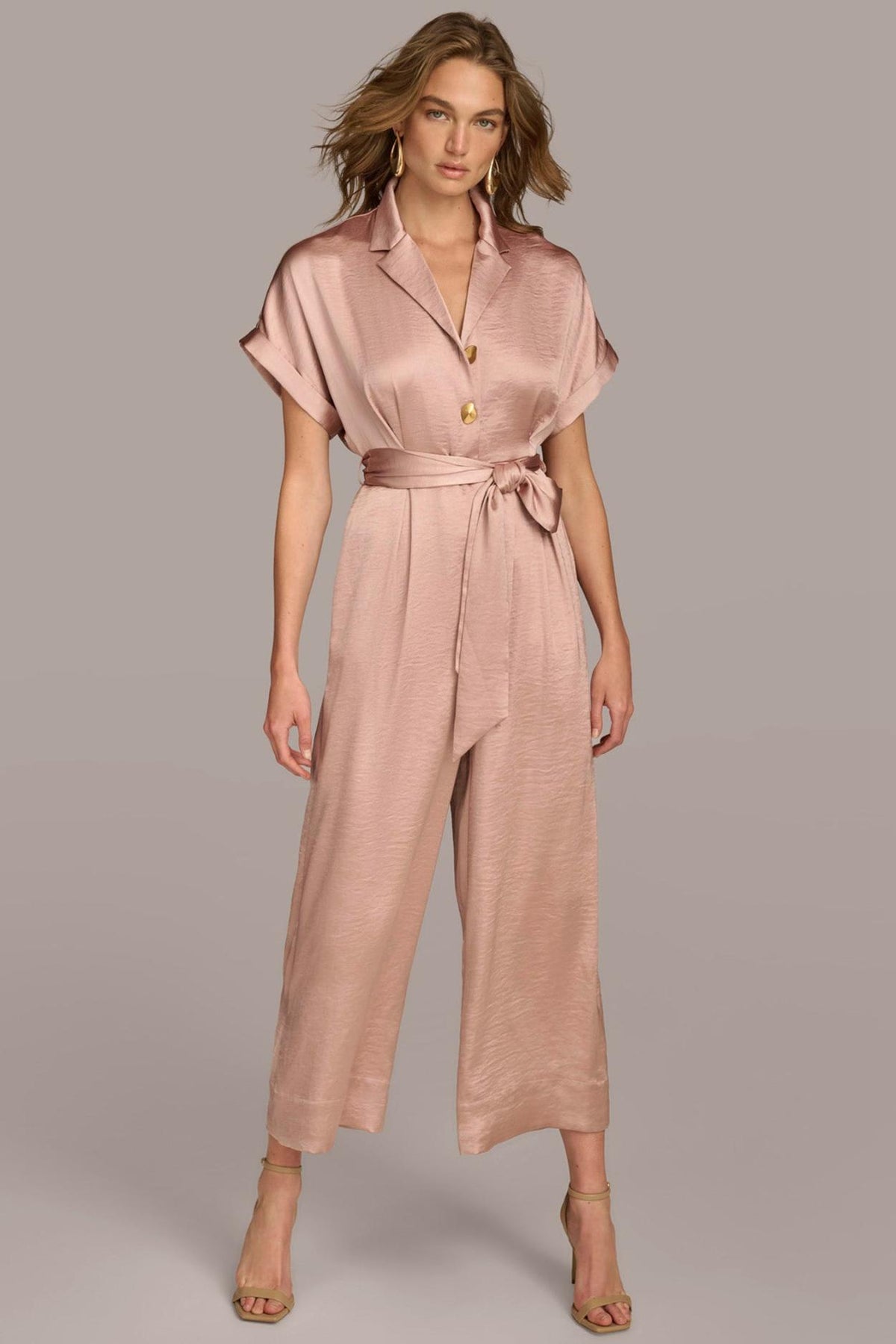 Donna Karan Dresses And Jumpsuits | Women SATIN JUMPSUIT Rose