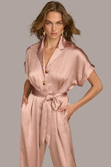 Donna Karan Dresses And Jumpsuits | Women SATIN JUMPSUIT Rose
