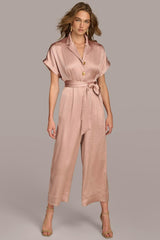 Donna Karan Dresses And Jumpsuits | Women SATIN JUMPSUIT Rose