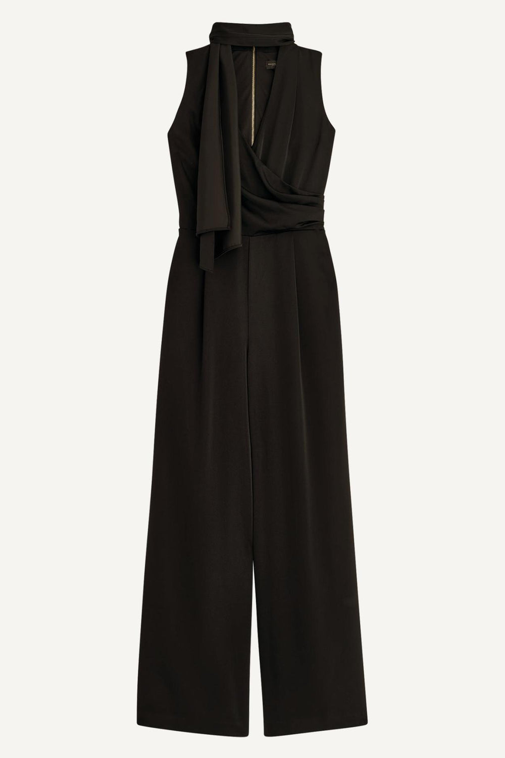 Donna Karan Dresses And Jumpsuits | Women SATIN V NECK JUMPSUIT Black