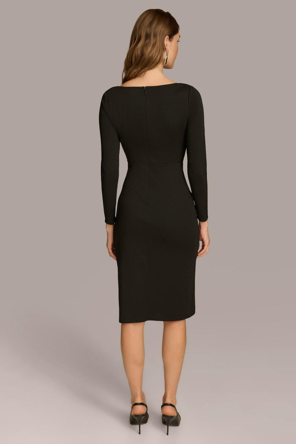 Donna Karan Dresses And Jumpsuits | Women SHEATH ROUCHED SIDE DRESS Black