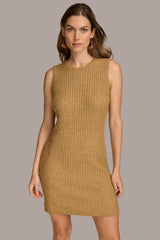 Donna Karan Dresses And Jumpsuits | Women SWEATER DRESS WITH SHRUG Gold