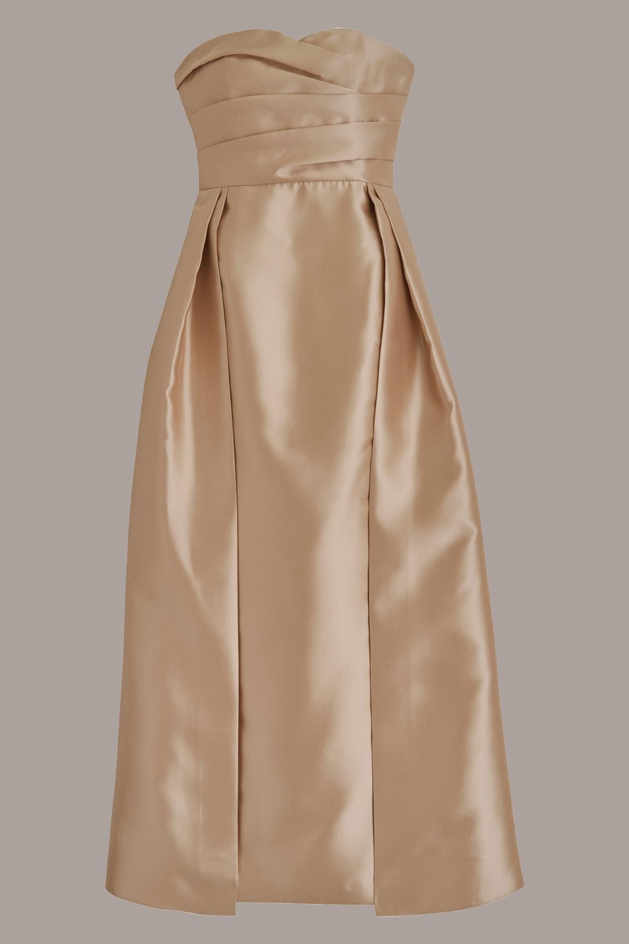 Donna Karan Dresses And Jumpsuits | Women SWEETHEART GOWN WITH OUTER SKIRT Gold