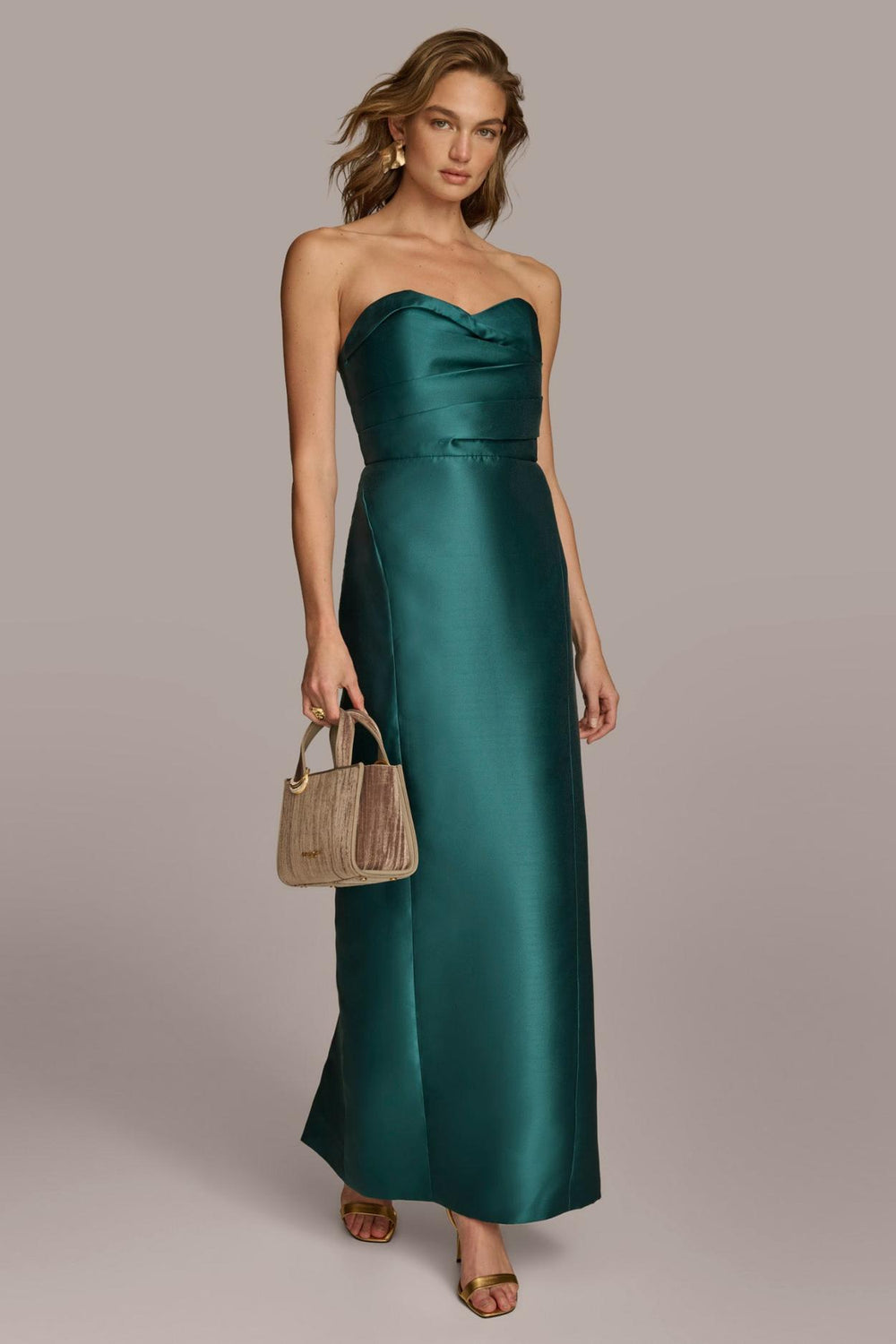 Donna Karan Dresses And Jumpsuits | Women SWEETHEART NECKLINE GOWN Spruce