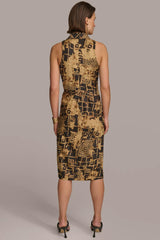 Donna Karan Dresses And Jumpsuits | Women TORTOISE HARDWARE KNOT DRESS Black/fawn